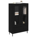 Highboard Black Oak 69.5 x 31 x 115 cm Engineered Wood 882543