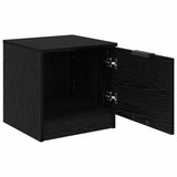 Bed Cabinet 2 pcs Black Oak 40 x 39 x 40cm Engineered Wood 880500