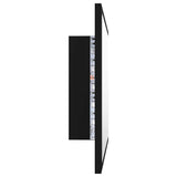 LED Bathroom Mirror Black 60x8.5x37 cm Acrylic 804917