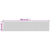 Room Divider White Width 800 cm Height 165 cm Bamboo 377017