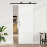Sliding Door ORKDAL White 83 x 232 cm Solid Pine Wood 3445491