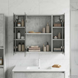 Bathroom Mirror Cabinet Concrete Grey 60 x 14.5 x 50 cm 889074