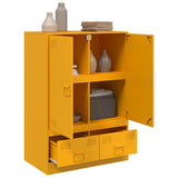 Highboard Mustard Yellow 67x39x95 cm Steel 841808