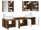 Bathroom Cabinet Set 5 pcs Old Wood Engineered Wood 3406573