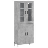 Highboard Concrete Grey 69.5x34x180 cm Engineered Wood 3198221
