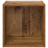 Wall Cabinet 2 pcs Old Wood 37 x 37 x 37 cm Engineered Wood 875073