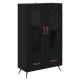 Highboard with Drawer Black Oak 69.5 x 31 x 115 cm 882507