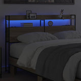 Headboard with Shelf Sonoma oak 140 cm Engineered wood 859696