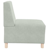 Modular Sofa Unit Armless 2 pcs Light Grey 55 x 74 x 82 cm 3399759