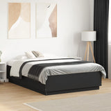 Bed Frame without Mattress Black 140x190 cm 3209731