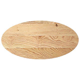 Table Top 100x50x2 cm Solid Wood Oak Oval 4009038