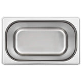 Gastronorm Containers 4 pcs GN 1/4 200 mm Stainless Steel 50904