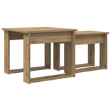 Coffee Table Set 2 pcs Artisan Oak 50 x 52 x 42 cm 8000131
