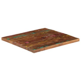 Table Top 70x70x2.5 cm Square Solid Wood Reclaimed 371070