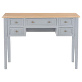 ZNTS Writing Desk Grey 109.5x45x77.5 cm Wood 280070