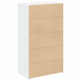 Highboard White 70x41x124 cm Engineered Wood 846404