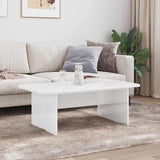 Coffee Table High Gloss White 93 x 53 x 33 cm Engineered Wood 891144