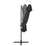 Cantilever Garden Parasol with Double Top Anthracite 250x250 cm 312362