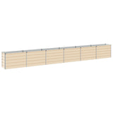 Raised Garden Bed Ivory 480 x 40 x 55 cm cold-rolled steel 8006293
