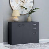 Sideboard Grey 105x30x75 cm Engineered Wood 800695