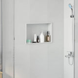 Shower Niche White 45 x 30 x 9.5 cm Stainless Steel 42012670