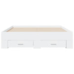 Bed Frame with Drawers without Mattress White 120x200 cm 3280391