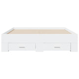 Bed Frame with Drawers without Mattress White 120x200 cm 3280391
