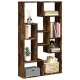 Bookcase Smoked Oak 72x20x120.5 cm Engineered Wood 858160