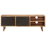 TV Cabinet 115x30x39 cm Solid Acacia Wood 322665
