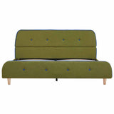 Bed Frame without Mattress Green Fabric 135x190 cm Double 281113