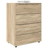 Storage Cabinets Sonoma Oak 80 x 48 x 105 cm Engineered Wood 3406227