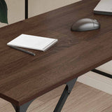 Desk Brown Oak 149x149x75 cm Engineered Wood 837586