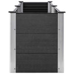 Garden Raised Bed 250x50x54 cm WPC Grey 49057
