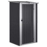 Garden Shed Anthracite 118.5x97x209.5 cm Galvanised Steel 150901