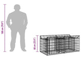 Gabion Raised Bed Silver 42033291