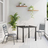 Garden Dining Set 3 pcs Anthracite Powder-Coated Steel 3379296