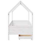 Kids Bed Frame with Drawers without Mattress 80x200 cm Solid Wood 3302036