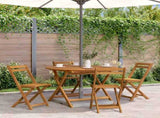 Folding Garden Table 110 cm Solid Acacia Wood 316844
