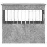 Dog Crate Furniture Concrete Grey 55x75x65 cm Engineered Wood 838319