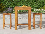 Garden Bar Set Natural Acacia Wood Solid Acacia Wood Medium 3154386