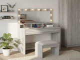 Dressing Table Grey Sonoma 100 x 41 x 135 cm Engineered Wood 865105