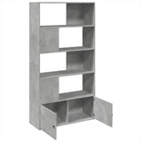 Bookcase Concrete Grey 100x36x189 cm Engineered Wood 3295327