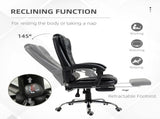 Executive Office Chair, PU Leather Home Office Chair with Swivel Wheels, Reclining Backrest, T3398P328187