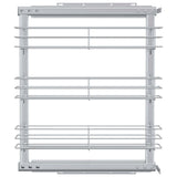 3-Tier Pull-out Kitchen Wire Basket Silver 47x15.5x55.5 cm 50968