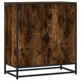 Sideboard Smoked Oak 68x35x76 cm Engineered Wood and Metal 848976
