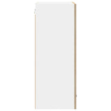 Hanging Cabinet with Door Sonoma Oak and White 50 x 31 x 80 cm 884268