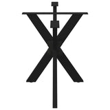 Dining Table Leg Spider Shape Black 120x68x cm Steel 4013112