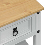 Coffee Table with Drawer White 85 x 50 x 45 cm Solid Pine Wood 42024940