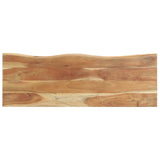 Peg with Live Edge 100x35x22 cm Solid Acacia Wood 320251