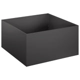 Garden Planter 2 pcs Black 60 x 60 x 30 cm Cold-rolled Steel 8005051